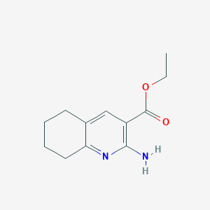 molecular formula C12H16N2O2 B3149824 Ethyl 2-amino-5,6,7,8-tetrahydroquinoline-3-carboxylate CAS No. 67960-36-5
