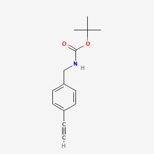molecular formula C14H17NO2 B3149866 tert-Butyl 4-ethynylbenzylcarbamate CAS No. 680190-96-9