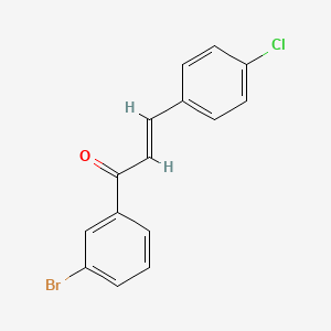 (2E)-1-(3-Bromophenyl)-3-(4-chlorophenyl)prop-2-en-1-one