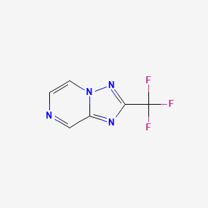 molecular formula C6H3F3N4 B3149919 2-(Trifluoromethyl)-[1,2,4]triazolo[1,5-a]pyrazine CAS No. 681249-56-9