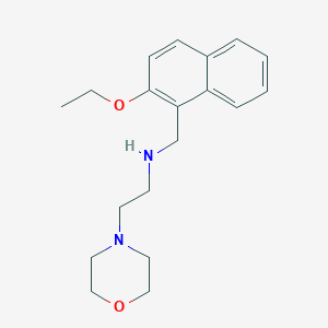 molecular formula C19H26N2O2 B314993 N-[(2-ethoxy-1-naphthyl)methyl]-N-[2-(4-morpholinyl)ethyl]amine 