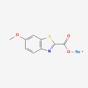 molecular formula C9H6NNaO3S B3149932 Sodium 6-methoxybenzo[d]thiazole-2-carboxylate CAS No. 681281-67-4