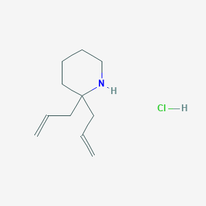 molecular formula C11H20ClN B3149935 2,2-Diallylpiperidine hydrochloride CAS No. 681283-71-6