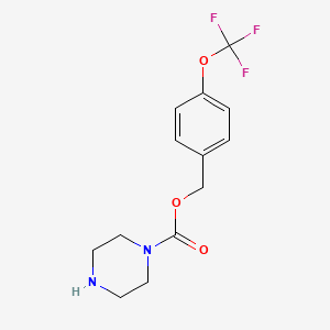 B3149961 4-Trifluoromethoxybenzyl piperazine-1-carboxylate CAS No. 681482-20-2