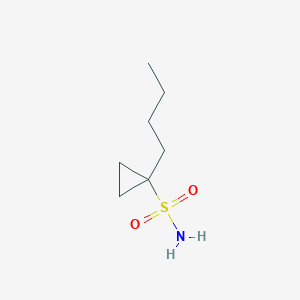 molecular formula C7H15NO2S B3149983 1-Butylcyclopropane-1-sulfonamide CAS No. 681808-60-6