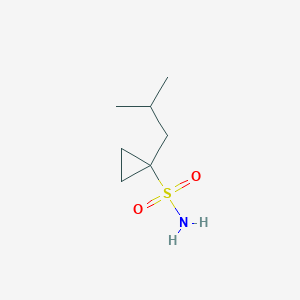 molecular formula C7H15NO2S B3149989 1-(2-Methylpropyl)cyclopropane-1-sulfonamide CAS No. 681808-62-8