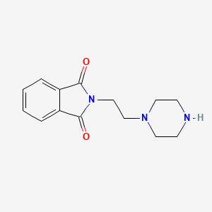 molecular formula C14H17N3O2 B3150002 2-[2-(1-Piperazinyl)ethyl]-1H-isoindole-1,3(2H)-dione CAS No. 6820-93-5