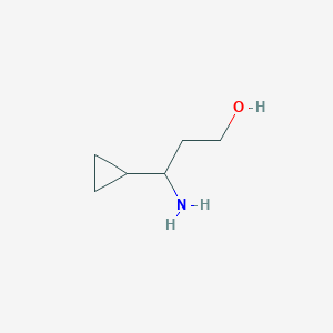 molecular formula C6H13NO B3150080 3-Amino-3-cyclopropylpropan-1-ol CAS No. 683220-79-3