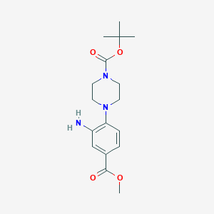 tert-Butyl 4-[2-amino-4-(methoxycarbonyl)-phenyl]piperazine-1-carboxylate