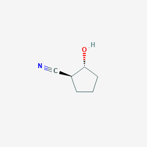 molecular formula C6H9NO B3150139 trans-2-Hydroxycyclopentane-1-carbonitrile CAS No. 68455-39-0