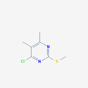 molecular formula C7H9ClN2S B3150146 4-Chloro-5,6-dimethyl-2-(methylthio)pyrimidine CAS No. 68498-57-7