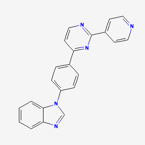 1-{4-[2-(4-pyridinyl)-4-pyrimidinyl]phenyl}-1H-1,3-benzimidazole