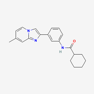 N-(3-{7-methylimidazo[1,2-a]pyridin-2-yl}phenyl)cyclohexanecarboxamide