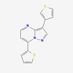7-(2-Thienyl)-3-(3-thienyl)pyrazolo[1,5-a]pyrimidine