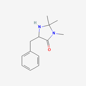 molecular formula C13H18N2O B3150228 5-Benzyl-2,2,3-trimethylimidazolidin-4-one CAS No. 685128-77-2