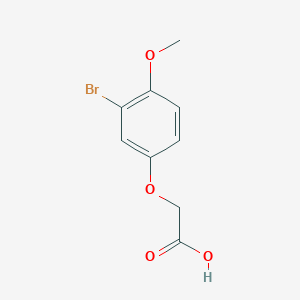 molecular formula C9H9BrO4 B3150234 2-(3-Bromo-4-methoxyphenoxy)acetic acid CAS No. 68545-92-6