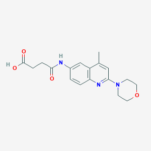 4-[(4-Methyl-2-morpholin-4-ylquinolin-6-yl)amino]-4-oxobutanoic acid