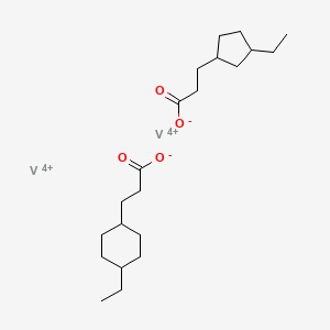 3-(4-Ethylcyclohexyl)propanoate;3-(3-ethylcyclopentyl)propanoate;vanadium(4+)