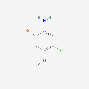 molecular formula C7H7BrClNO B3150258 2-Bromo-5-chloro-4-methoxyaniline CAS No. 685536-12-3
