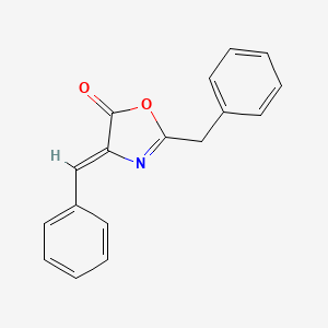 molecular formula C17H13NO2 B3150311 (4Z)-2-benzyl-4-benzylidene-1,3-oxazol-5-one CAS No. 68662-93-1