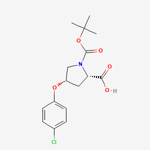 (2S,4S)-1-(Tert-butoxycarbonyl)-4-(4-chloro-phenoxy)-2-pyrrolidinecarboxylic acid