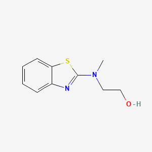 molecular formula C10H12N2OS B3150350 2-[(1,3-Benzothiazol-2-yl)(methyl)amino]ethanol CAS No. 68720-62-7