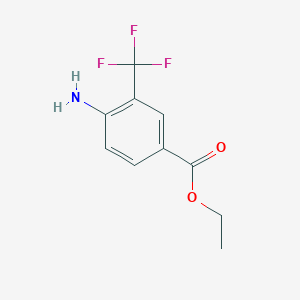 molecular formula C10H10F3NO2 B3150389 Ethyl 4-amino-3-(trifluoromethyl)benzoate CAS No. 688020-69-1