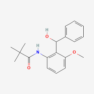 molecular formula C19H23NO3 B3150485 N-(2-(Hydroxy(phenyl)methyl)-3-methoxyphenyl)pivalamide CAS No. 68965-81-1