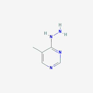 molecular formula C5H8N4 B3150592 4-Hydrazinyl-5-methylpyrimidine CAS No. 69142-10-5