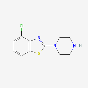 molecular formula C11H12ClN3S B3150760 4-Chloro-2-piperazin-1-yl-benzothiazole CAS No. 69389-15-7