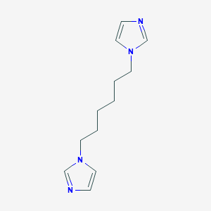 molecular formula C12H18N4 B3150805 1,1'-Hexane-1,6-Diylbis(1h-Imidazole) 