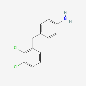 molecular formula C13H11Cl2N B3150877 4-(2,3-Dichlorobenzyl)phenylamine CAS No. 697762-19-9