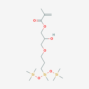 molecular formula C17H38O6Si3 B3150912 (3-Methacryloxy-2-hydroxypropoxy)propylbis(trimethylsiloxy)methylsilane CAS No. 69861-02-5