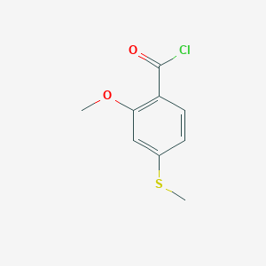 molecular formula C9H9ClO2S B3150920 2-Methoxy-4-(methylthio)benzoyl chloride CAS No. 69883-78-9