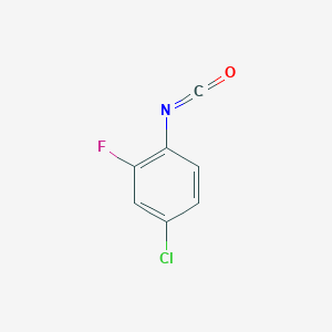 molecular formula C7H3ClFNO B3150942 4-Chloro-2-fluoro-1-isocyanatobenzene CAS No. 69922-26-5