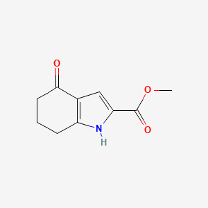 molecular formula C10H11NO3 B3150949 methyl 4-oxo-1,5,6,7-tetrahydroindole-2-carboxylate CAS No. 69948-64-7