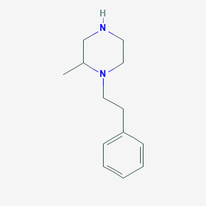 molecular formula C13H20N2 B3150981 2-Methyl-1-(2-phenylethyl)piperazine CAS No. 70060-67-2