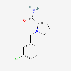 molecular formula C12H11ClN2O B3151084 1-(3-Chlorobenzyl)-1H-pyrrole-2-carboxamide CAS No. 702670-04-0