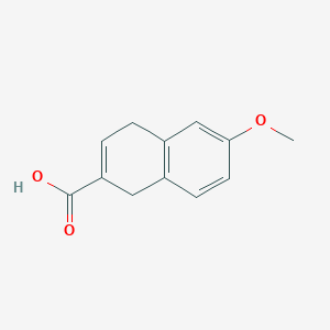 molecular formula C12H12O3 B3151128 6-Methoxy-1,4-dihydronaphthalene-2-carboxylic acid CAS No. 70335-57-8