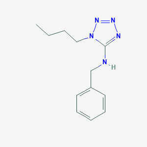 molecular formula C12H17N5 B315122 N-BENZYL-1-BUTYL-1,2,3,4-TETRAZOL-5-AMINE 