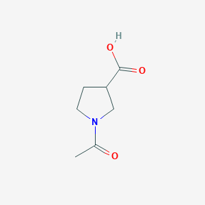 molecular formula C7H11NO3 B3151427 1-Acetylpyrrolidine-3-carboxylic acid CAS No. 712270-40-1