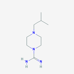 4-(2-Methylpropyl)piperazine-1-carboximidamide