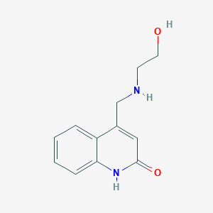 4-(((2-Hydroxyethyl)amino)methyl)quinolin-2-ol