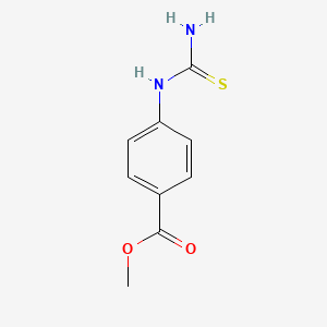 molecular formula C9H10N2O2S B3151616 Methyl 4-(carbamothioylamino)benzoate CAS No. 71680-93-8