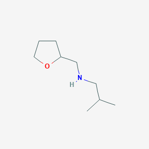 molecular formula C9H19NO B3151647 (2-Methylpropyl)(oxolan-2-ylmethyl)amine CAS No. 7179-84-2