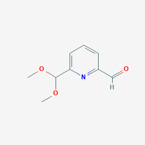 6-(Dimethoxymethyl)pyridine-2-carbaldehyde