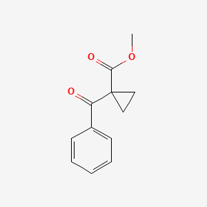 molecular formula C12H12O3 B3151736 Methyl 1-benzoylcyclopropanecarboxylate CAS No. 72174-75-5