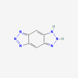 molecular formula C6H4N6 B3151773 5,6-dihydrotriazolo[4,5-f]benzotriazole CAS No. 7221-63-8