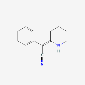 molecular formula C13H14N2 B3151775 2-phenyl-2-[(2Z)-piperidin-2-ylidene]acetonitrile CAS No. 72223-09-7