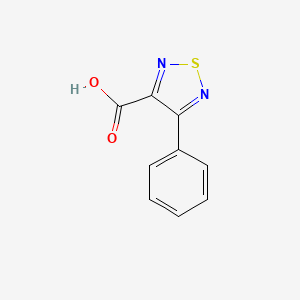 molecular formula C9H6N2O2S B3151778 4-phenyl-1,2,5-thiadiazole-3-carboxylic Acid CAS No. 72234-46-9